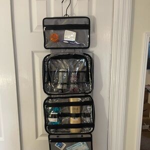 Large (12x9x5) Black Hanging Cosmetic/Makeup Toiletry Bag Waterproof